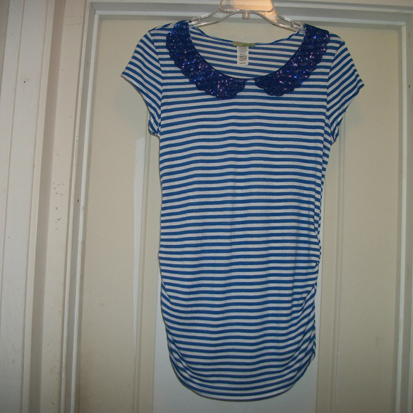 MY LITTLE BUMP STRIPES SEQUINS DRESS LG - Picture 2 of 4